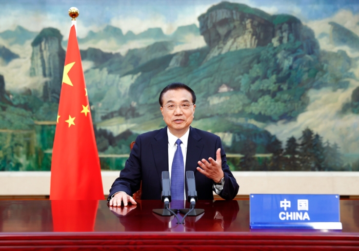 李克強(qiáng)在全球疫苗峰會(huì)視頻會(huì)議上致辭